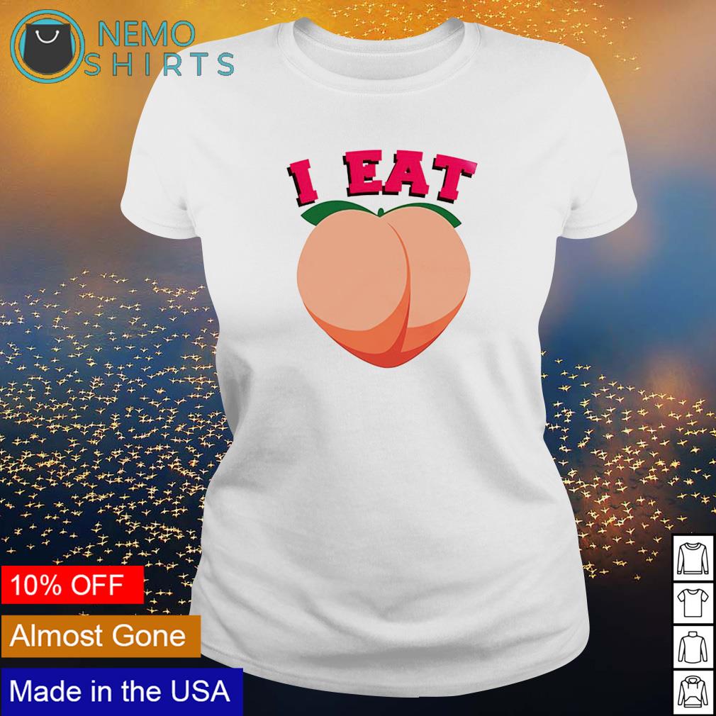 I eat thicc ass emoji peach shirt, hoodie, sweater and v-neck t-shirt