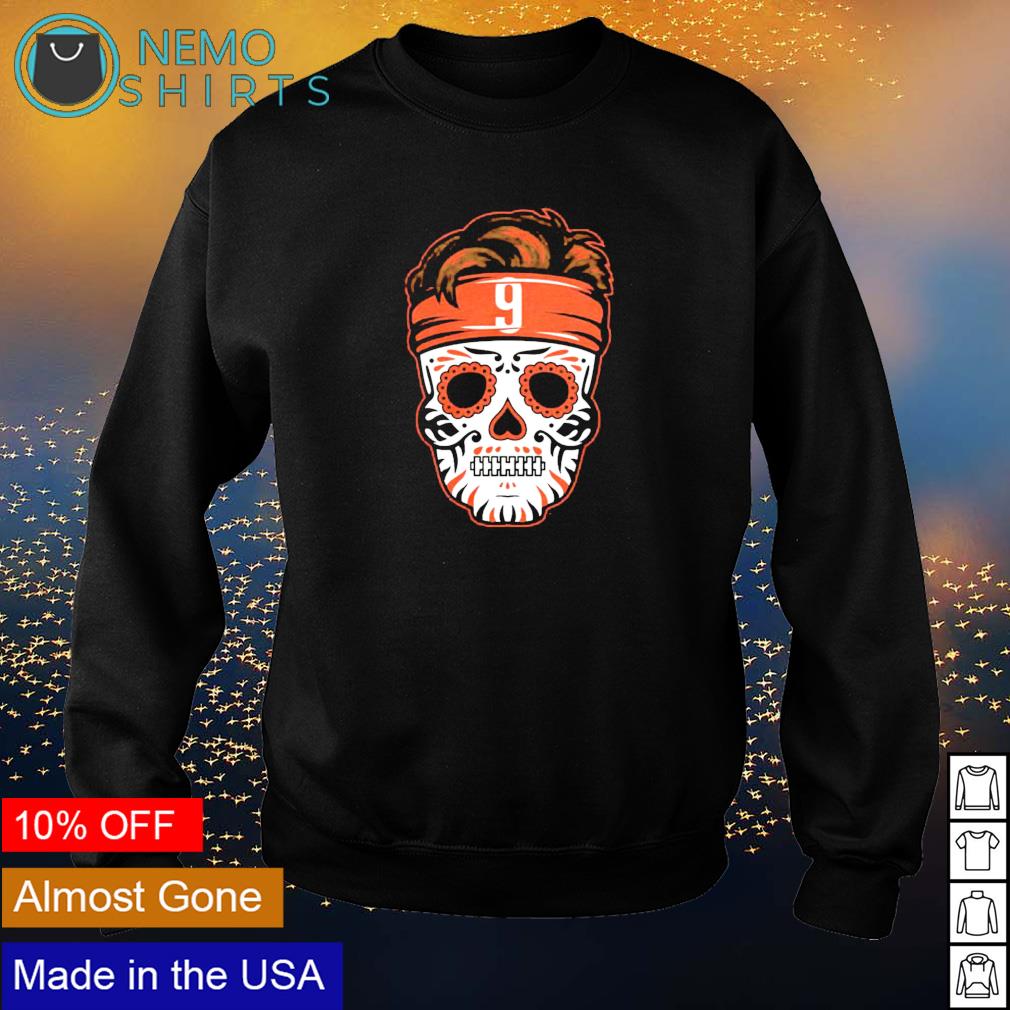 Joe Burrow sugar skull shirt, hoodie, sweater and v-neck t-shirt