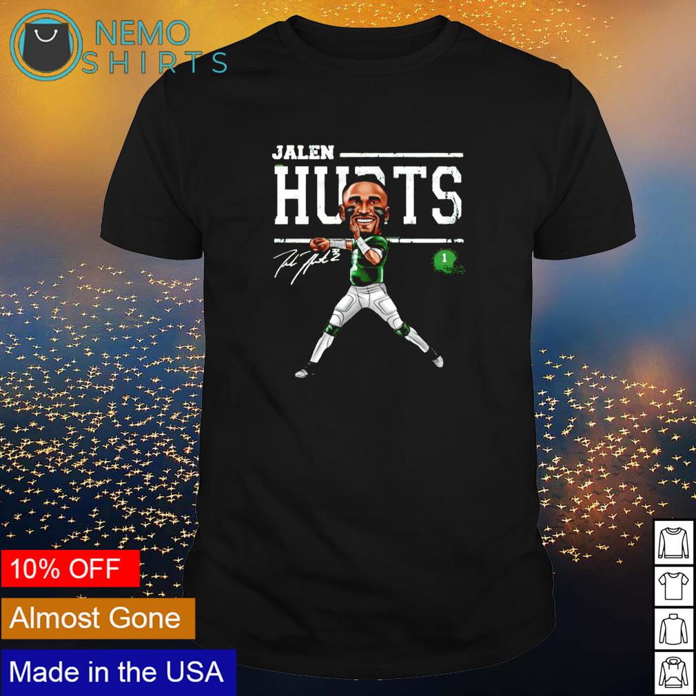 Philadelphia Eagles Jalen Hurts cartoon signature shirt, hoodie, sweater  and v-neck t-shirt