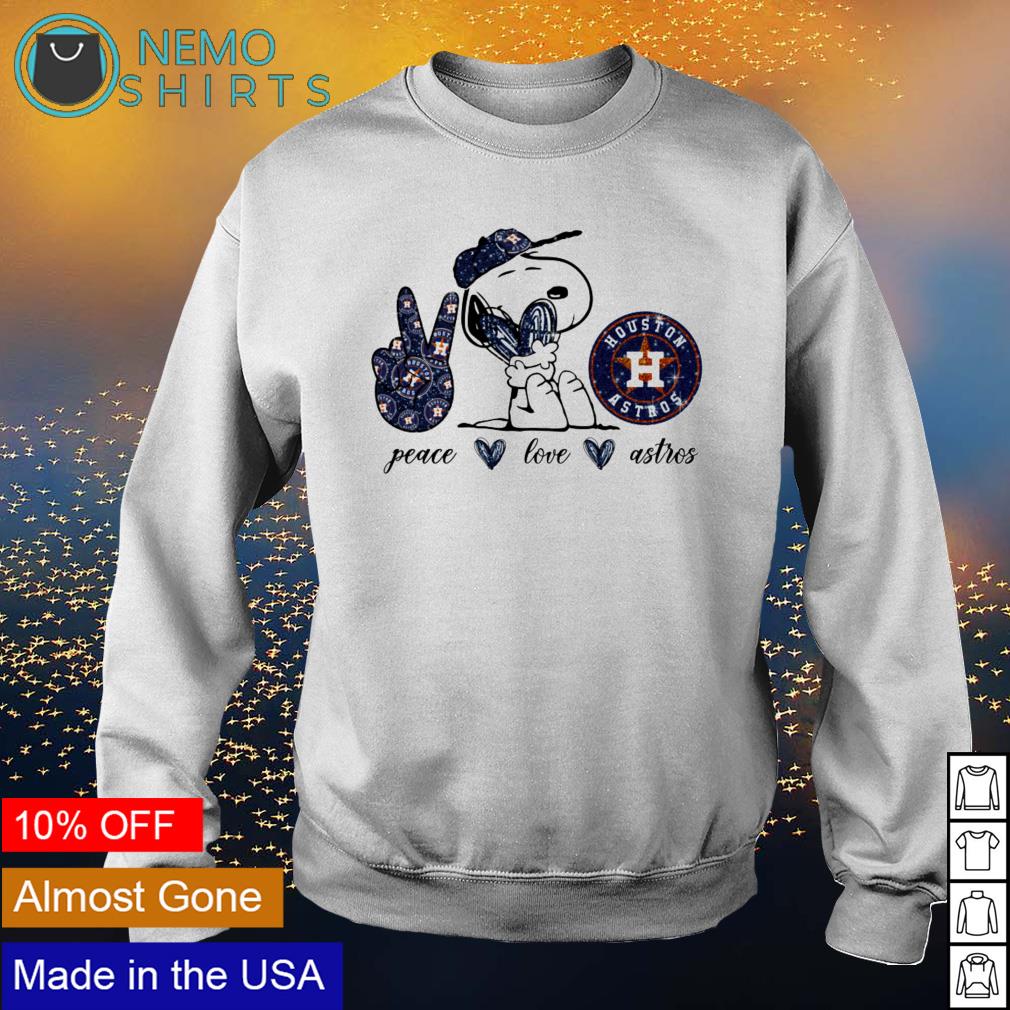 Peace Love Houston Astros shirt, hoodie, sweater, long sleeve and tank top