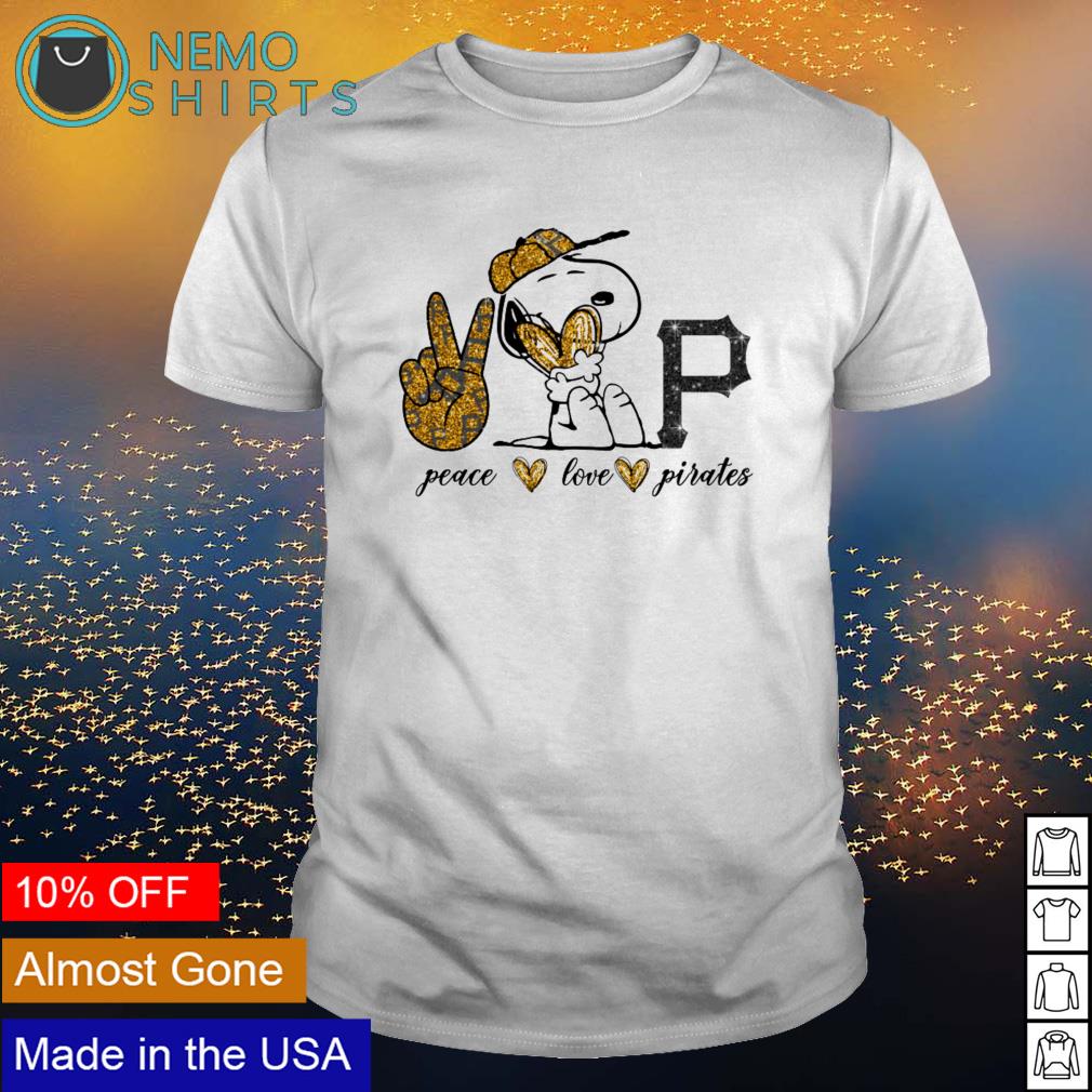 Official snoopy Peace Love Pittsburgh Pirates Shirt, hoodie, sweater, long  sleeve and tank top