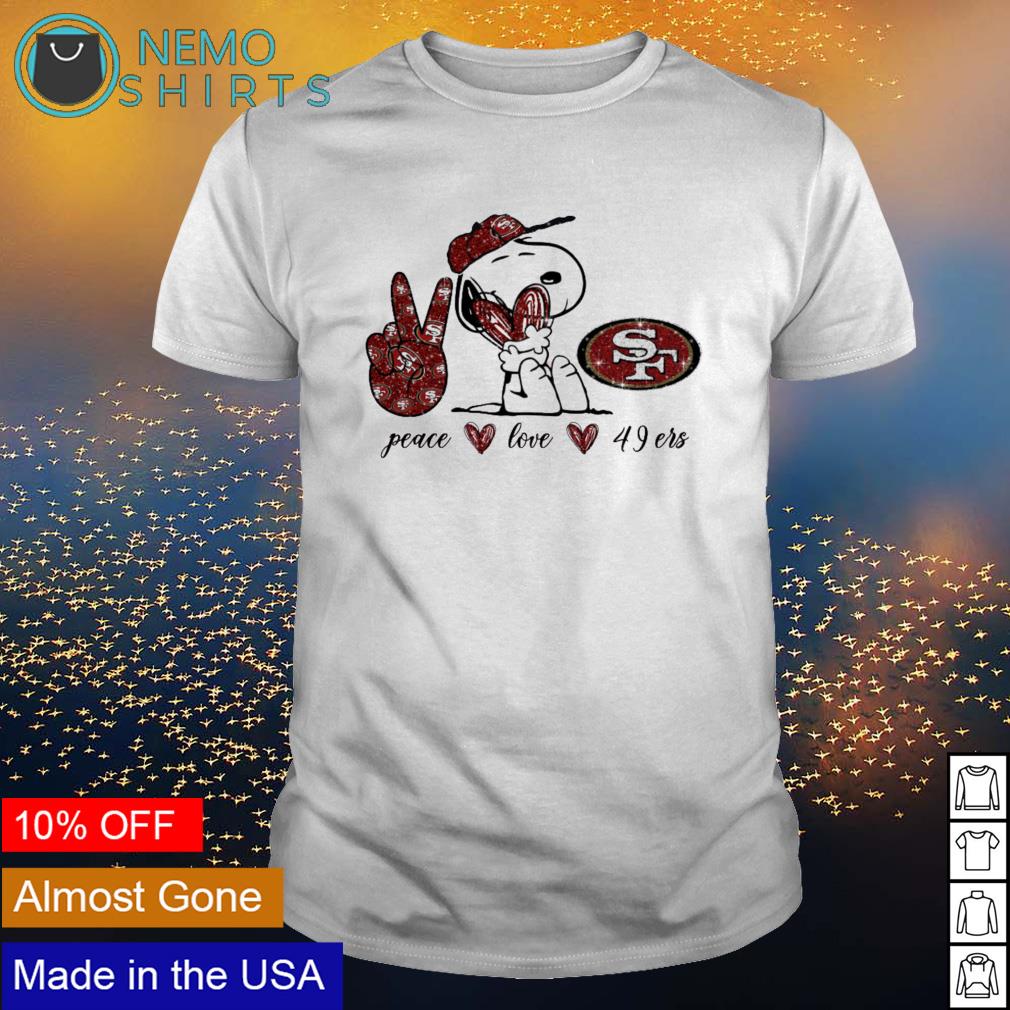 Peace love San Francisco 49ers shirt, hoodie, sweater and v-neck t