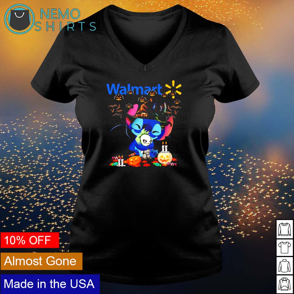 Walmart Stitch hug Halloween shirt, sweater v-neck t -shirt