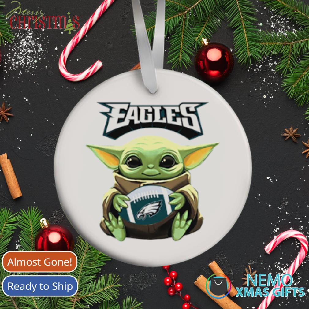 Eagles Christmas Sweater Baby Yoda Lights Philadelphia Eagles Gift