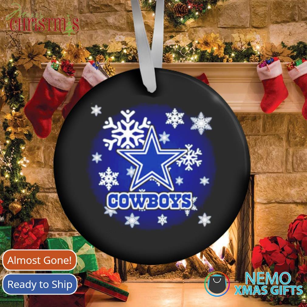 Personalized Dallas Cowboy Christmas NFL Football Ceramic Ornament -  T-shirts Low Price