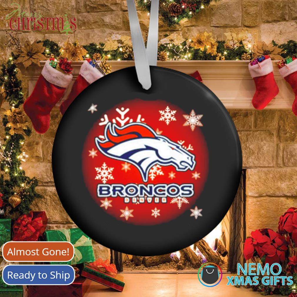 DENVER BRONCOS Christmas Photo Picture SANTA Claus Holiday 