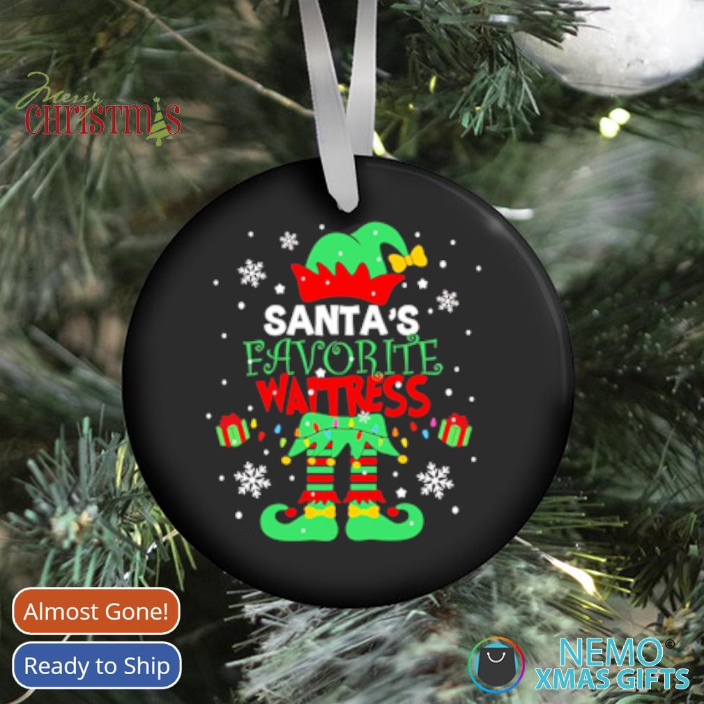 Santa's Favorite Waitress Elf T-Shirt