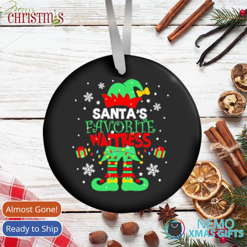 Santa's Favorite Waitress Elf T-Shirt