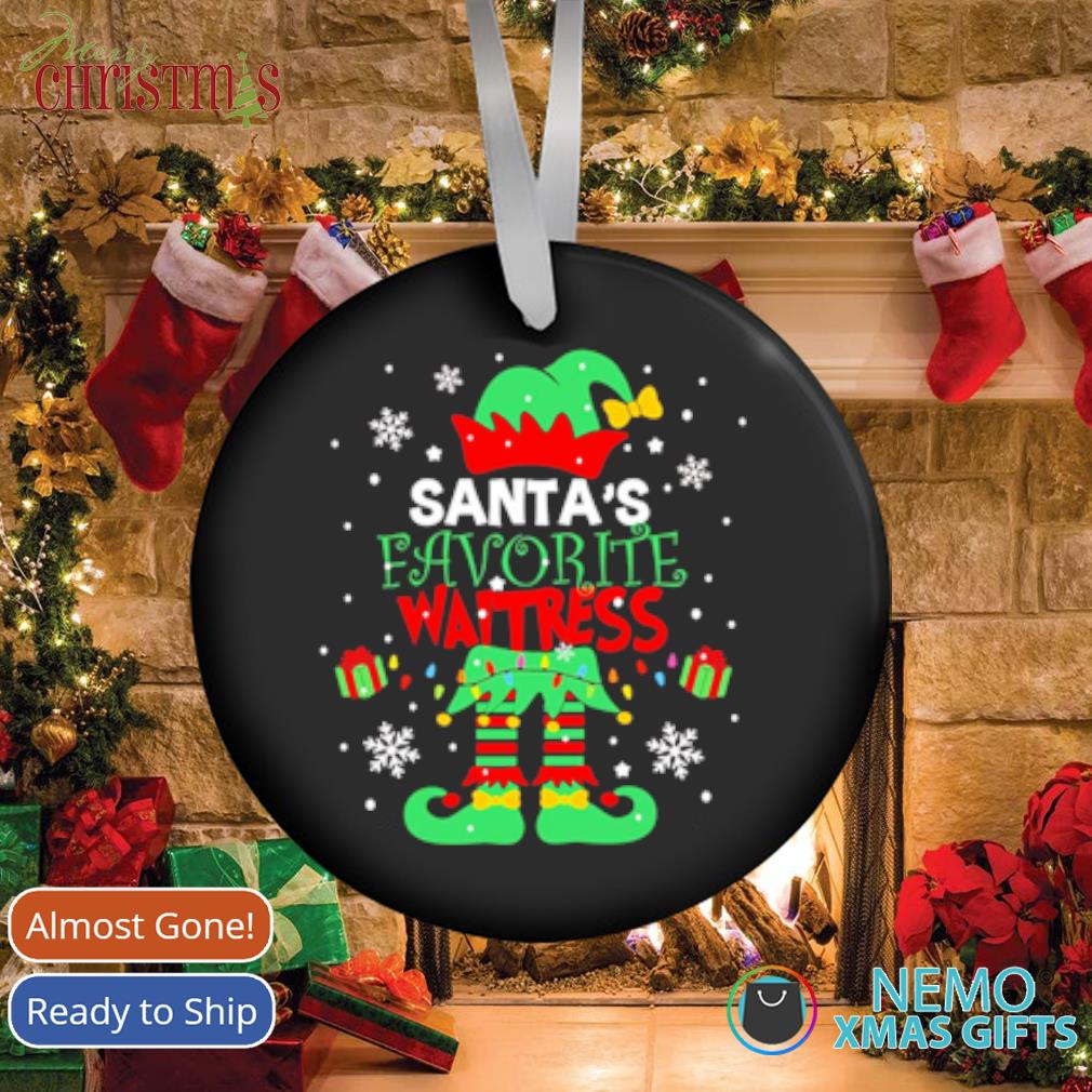 Santa's Favorite Waitress Elf T-Shirt