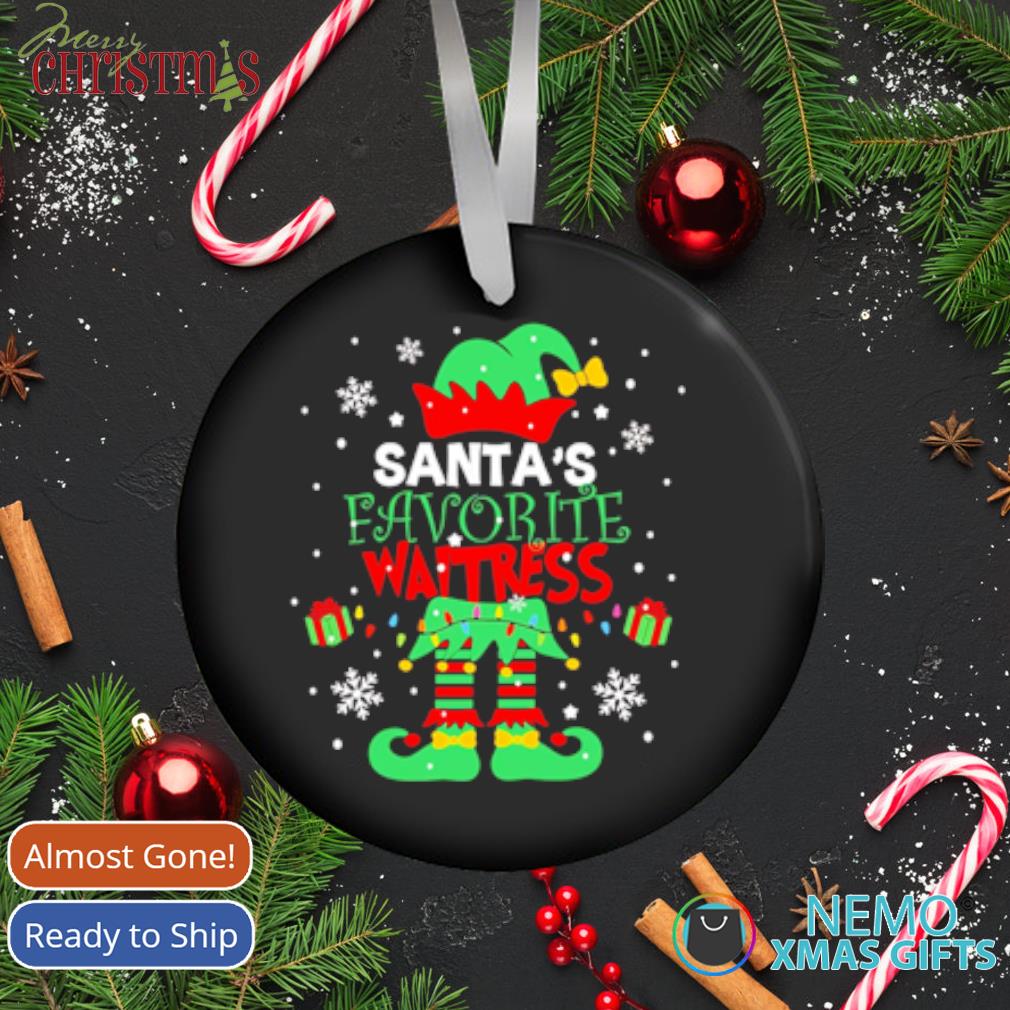 Santa's Favorite Waitress Elf T-Shirt