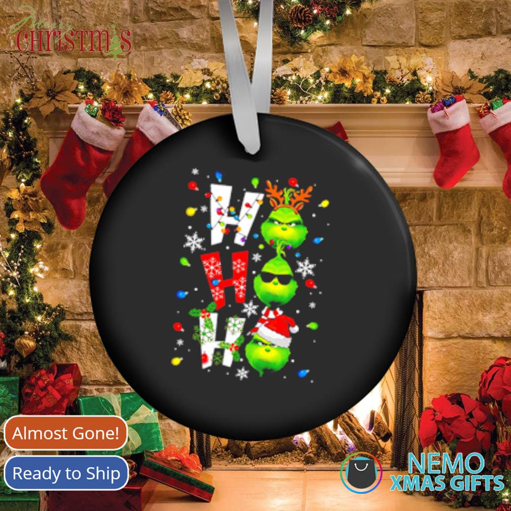 Grinch Ho Ho Ho Merry Christmas 2021 Ornament