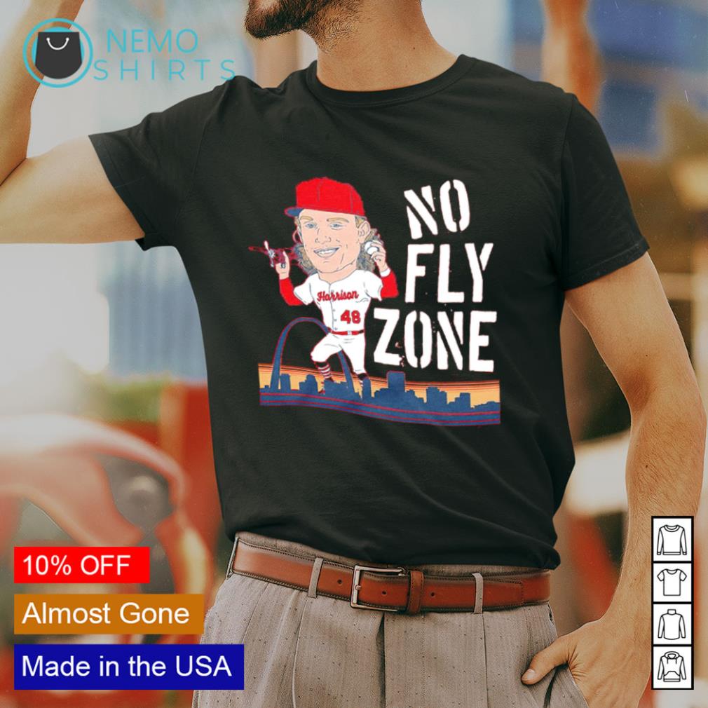 Harrison Bader no fly zone shirt, hoodie, sweater and v-neck t-shirt
