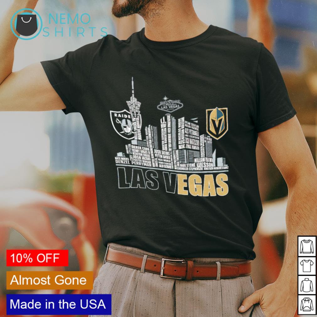 Las Vegas city Las Vegas Raiders and Vegas Golden Knights shirt