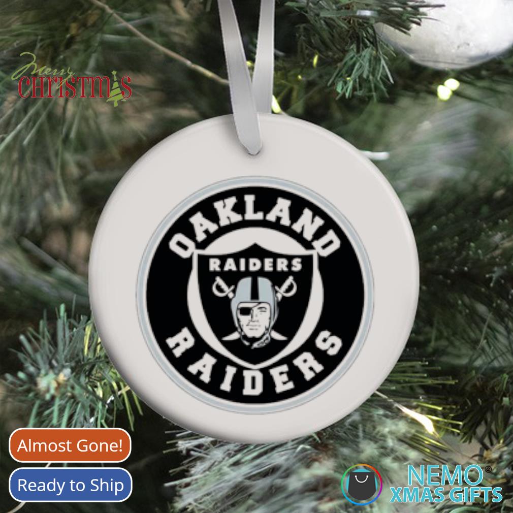 Oakland Raiders Christmas ornament