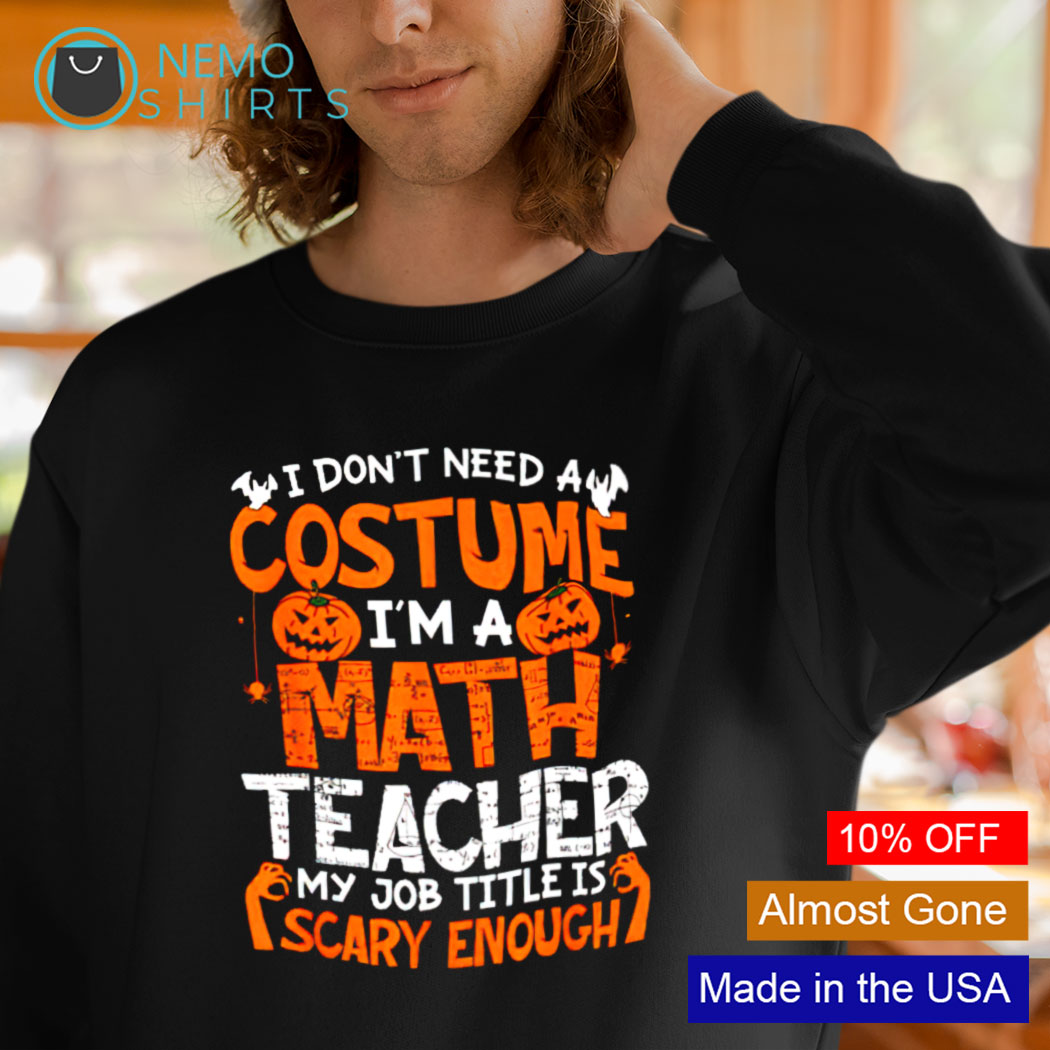 This Is My Scary Teacher Costume Funny Teacher Halloween T-Shirt