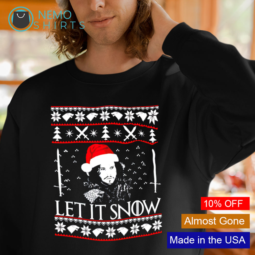 Let it snow hot sale game of thrones sweater