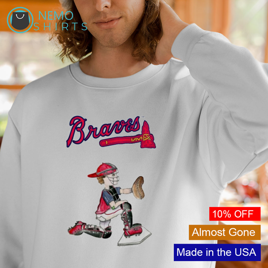 Atlanta Braves Tiny Turnip Infant Caleb the Catcher shirt, hoodie