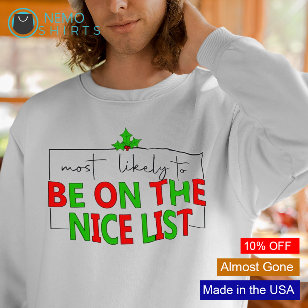 On the nice list hotsell christmas sweater