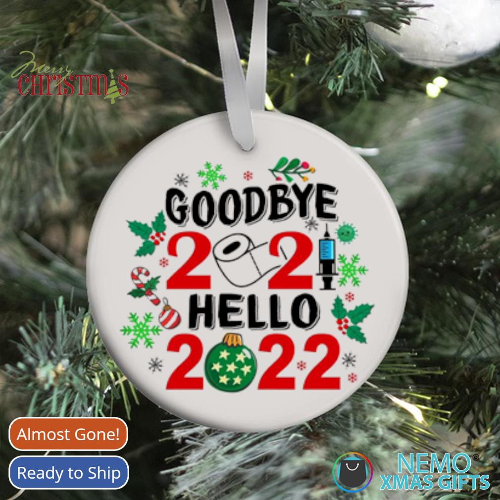 Goodbye Christmas 2022 Toilet Paper Merry Christmas Goodbye 2021 Hello 2022 Ornament
