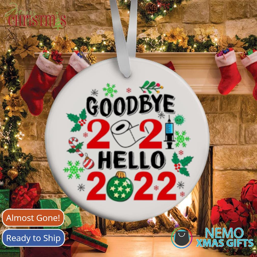 Goodbye Christmas 2022 Toilet Paper Merry Christmas Goodbye 2021 Hello 2022 Ornament