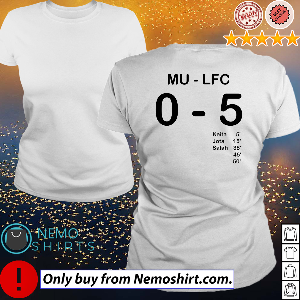 Official Liverpool Fc 7 Man United 0 T-shirt Ladies Tee