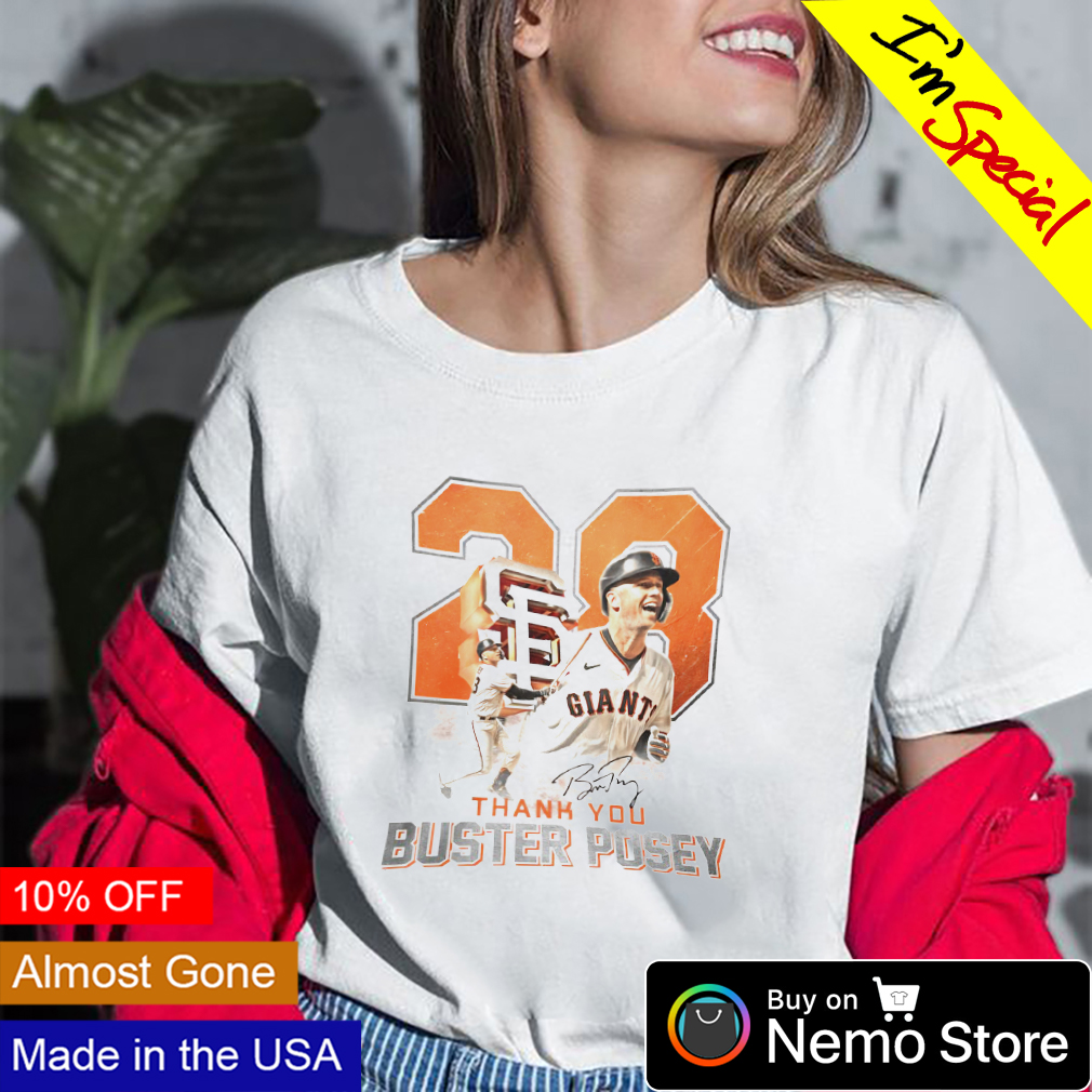 Thank you Buster Posey signature T-shirt, hoodie, sweatshirt and