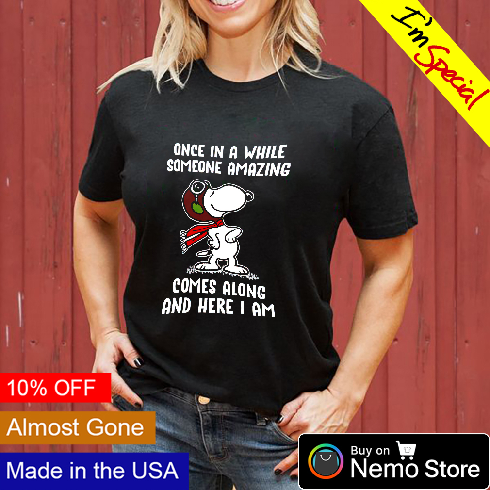 snoopy pilot shirt