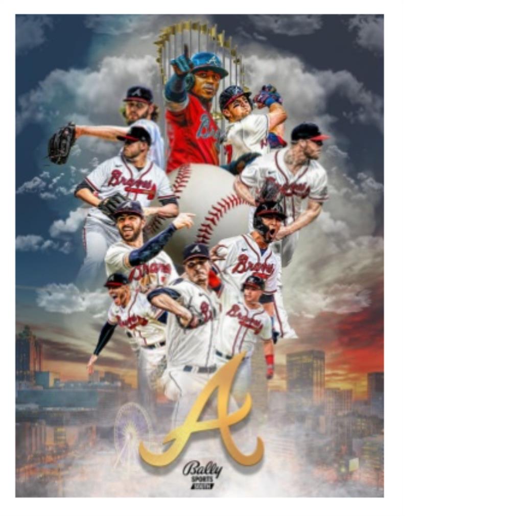 Atlanta Braves players championship 2021 world series poster