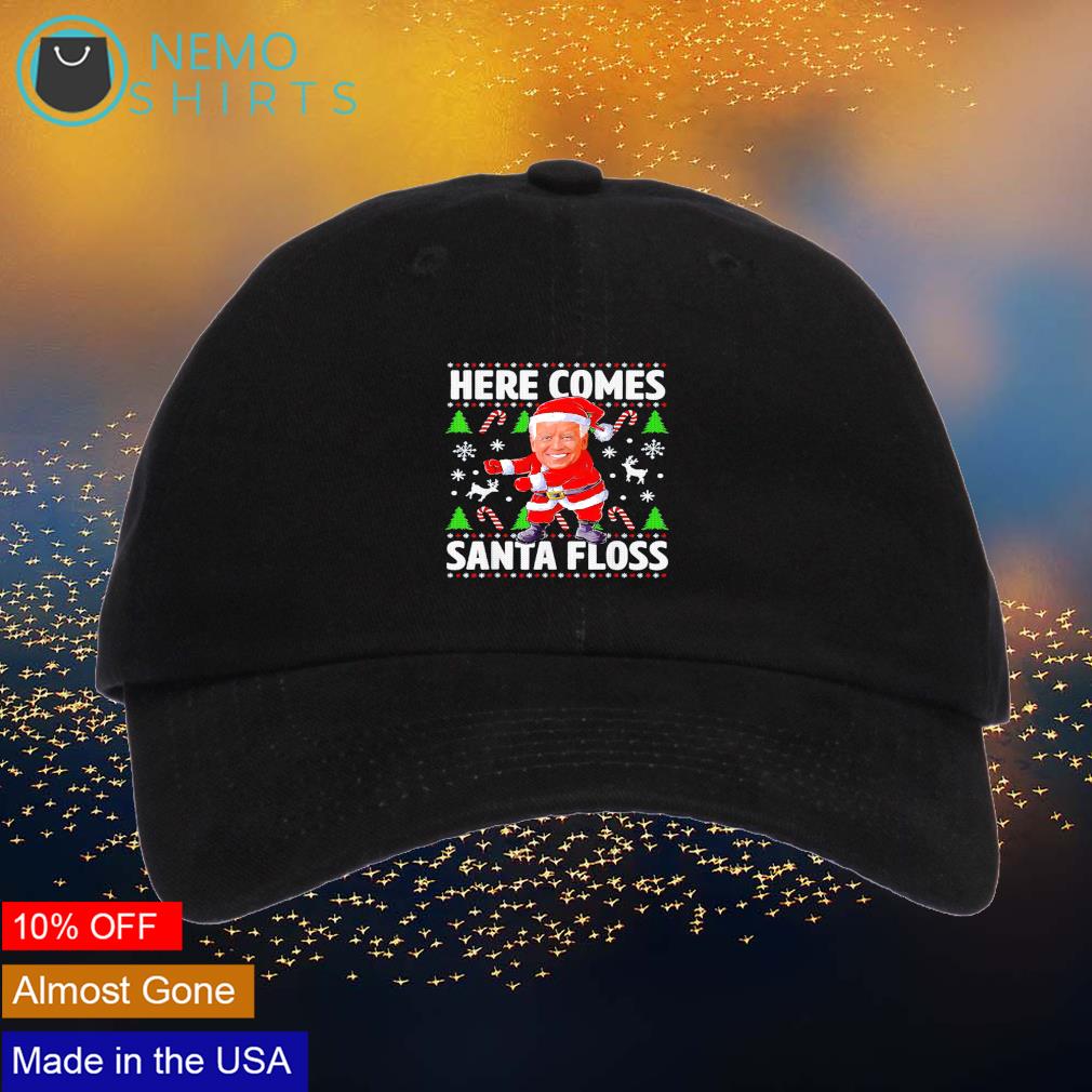 Biden here comes floss Christmas cap hat, hoodie, sweater and v-neck