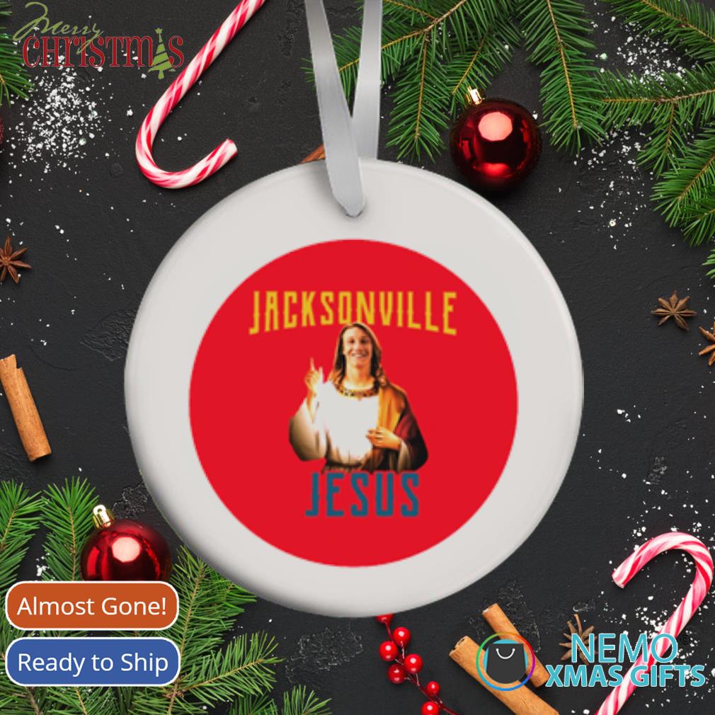 Jacksonville Jesus Trevor Lawrence Christmas Ornament