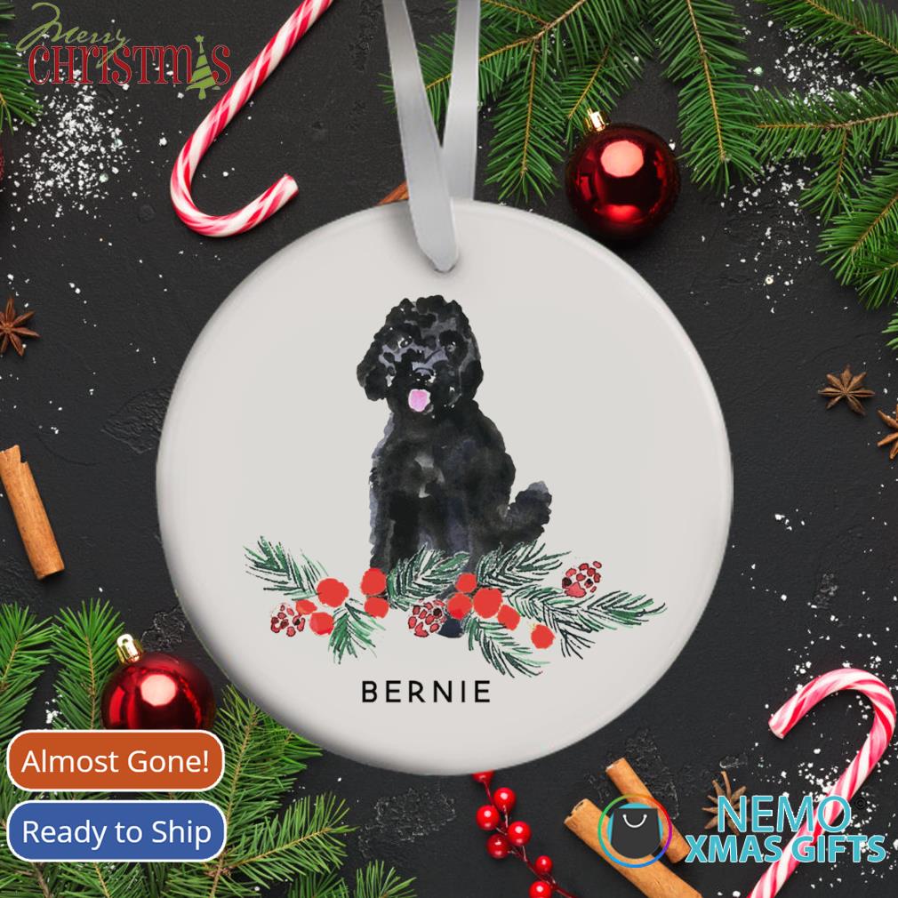 Black clearance labradoodle ornament