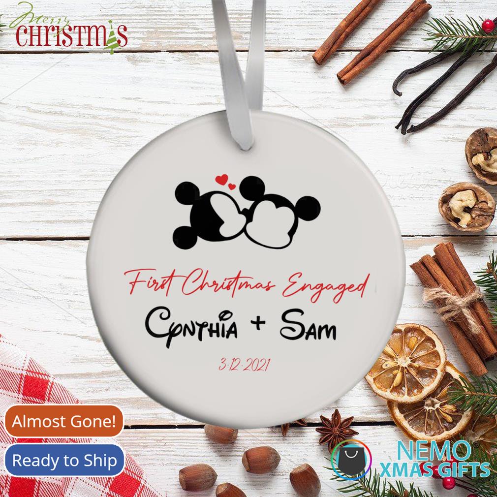 Personalized Disney Christmas Couple Customized Ornament