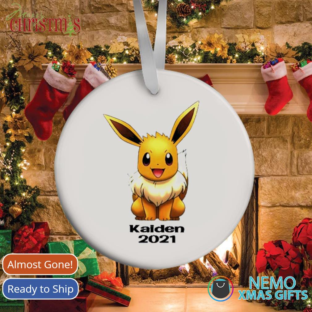 personalized pokemon christmas ornament