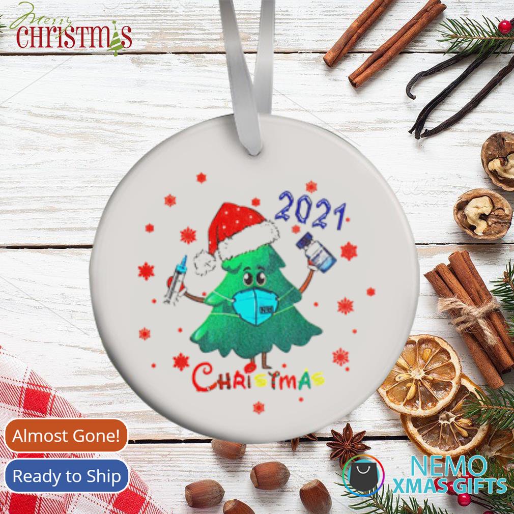 Vaccine Tree Christmas 2021 ornament