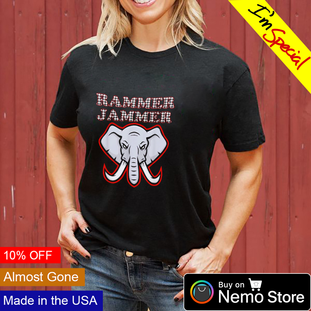 Alabama Rammer Jammer Houndstooth Elephant shirt, hoodie, and v-neck t-shirt