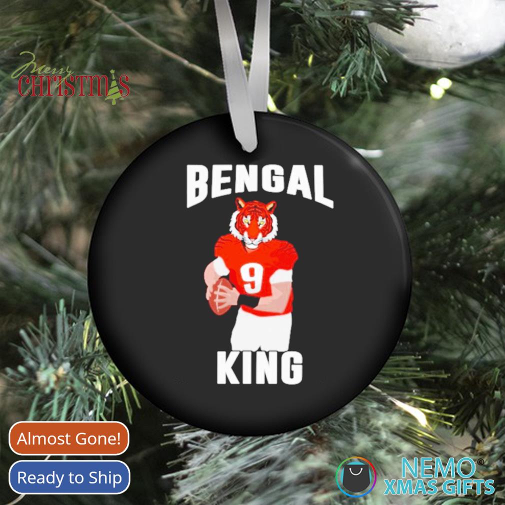 Bengal King Joe Burrow Christmas Ornament