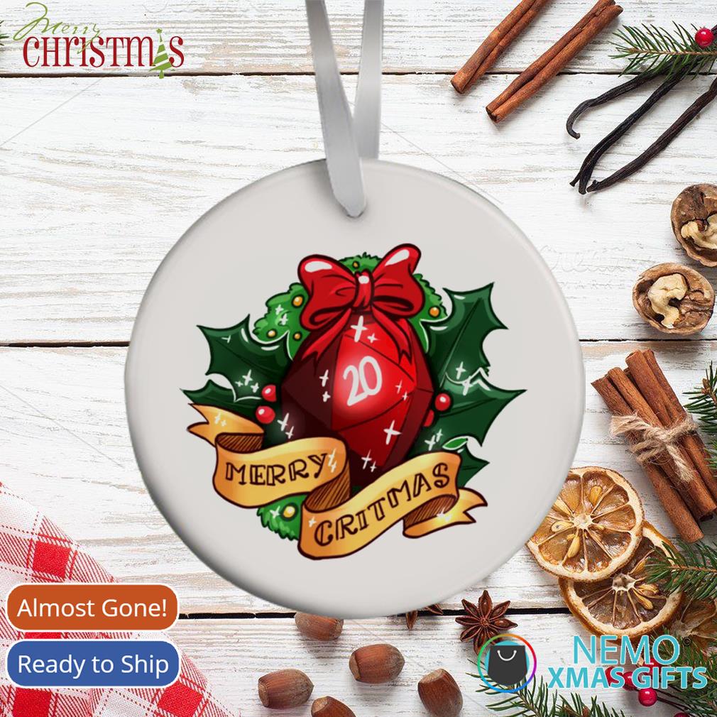 Merry Critmas - Christmas themed Dungeons and Dragons Hand Embroidery Kit  with Pattern and Supplies