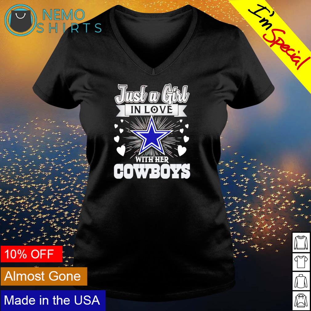 This Girl Love Her Cowboys Dallas Cowboy Shirt Youth Ls Shirt