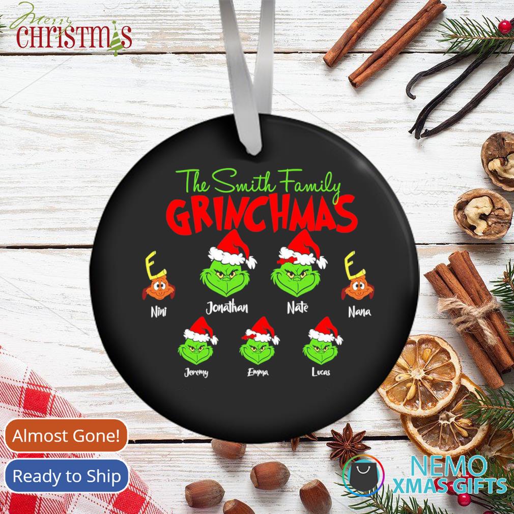 Merry Grinchmas - Personalized Christmas Gifts Custom Ornament For