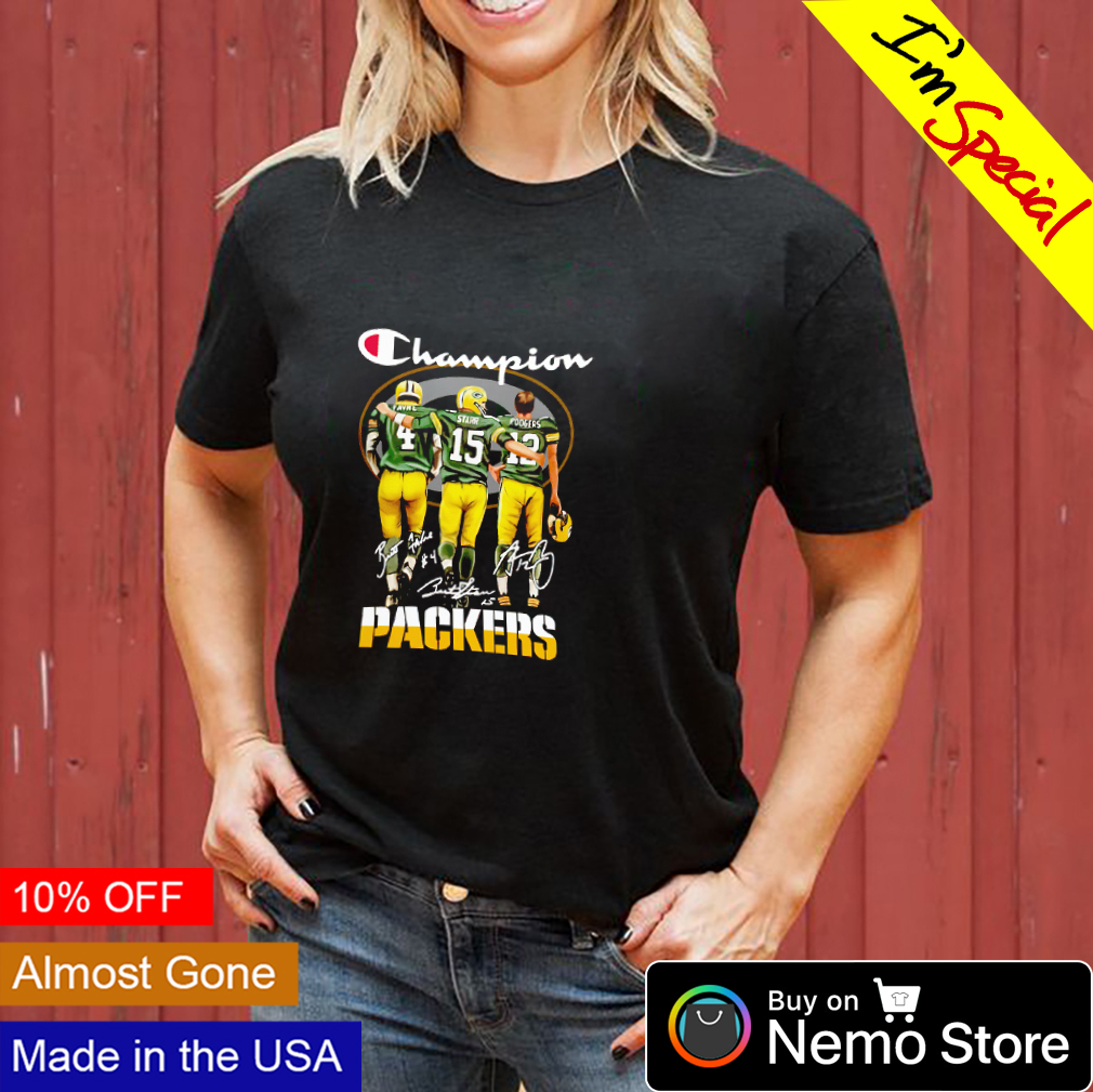 Green Bay Packers Favre Starr Rodgers Champions T-shirt - Your Nostalgic  Fashion Destination