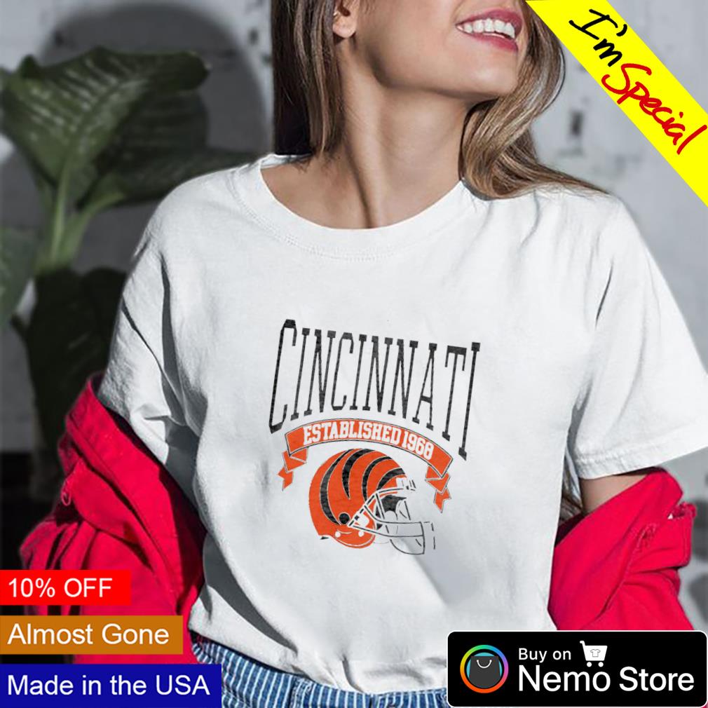 Cincinnati Bengals Shirt Vintage Style Established 1968 - Anynee