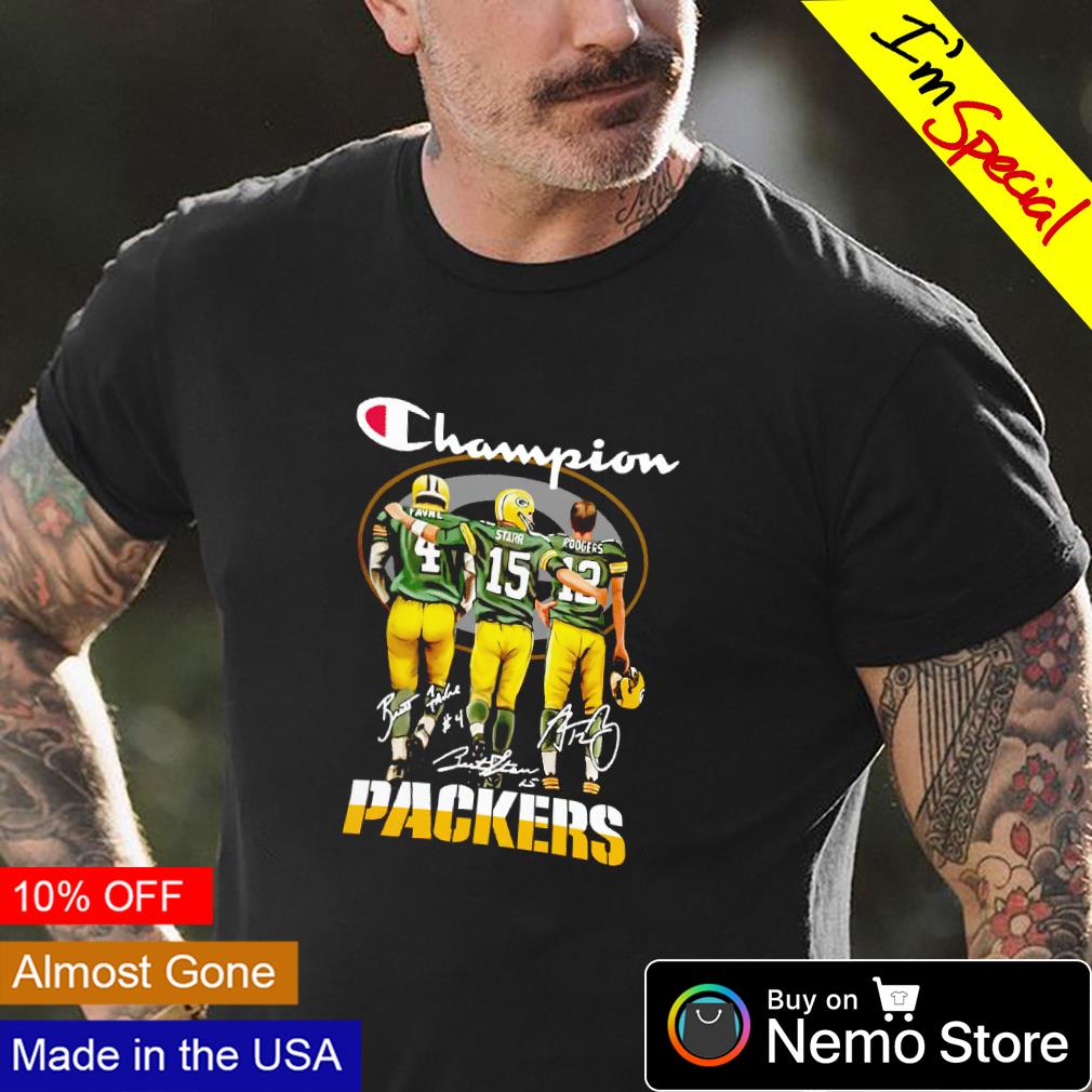 Green Bay Packers Favre Starr Rodgers Champions T-shirt - Your Nostalgic  Fashion Destination