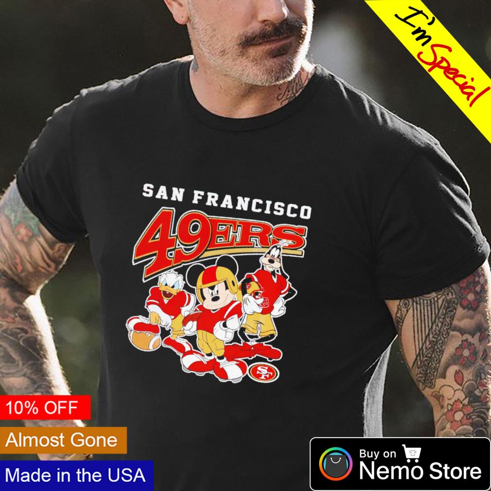 Mickey Donald and Goofy San Francisco 49ers players shirt, hoodie, sweater  and v-neck t-shirt