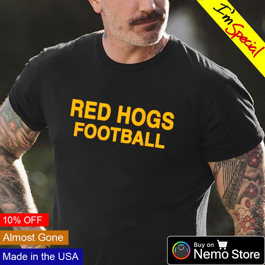 Red hogs football shirt, hoodie, sweater and v-neck t-shirt