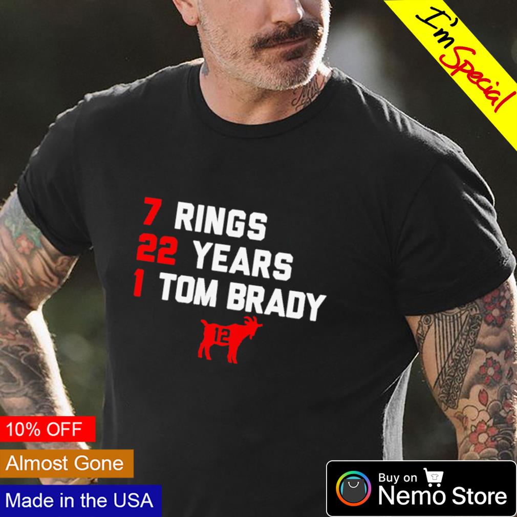 tom brady rings shirt