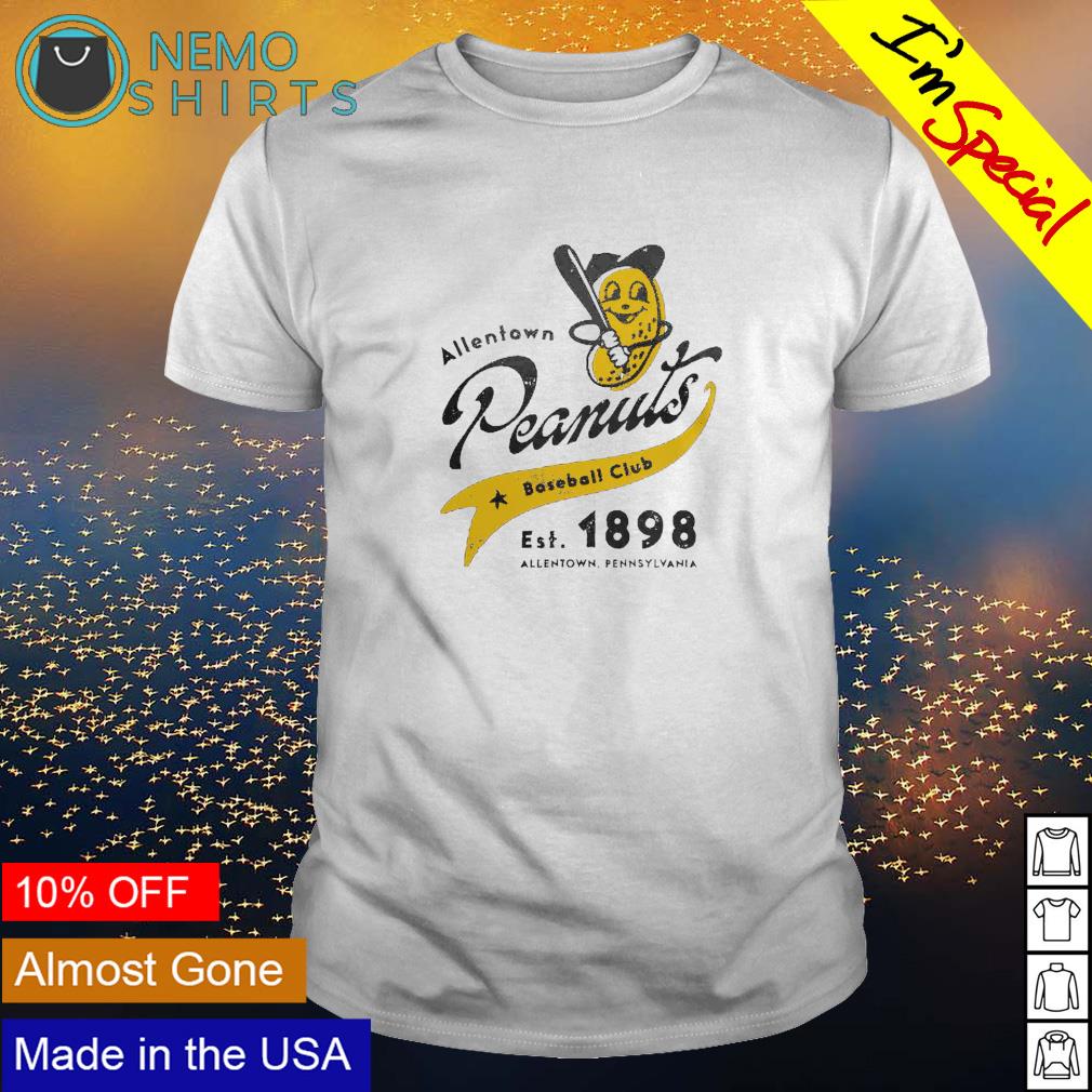 Allentown Peanuts baseball club est 1898 shirt, hoodie, sweater and v-neck  t-shirt