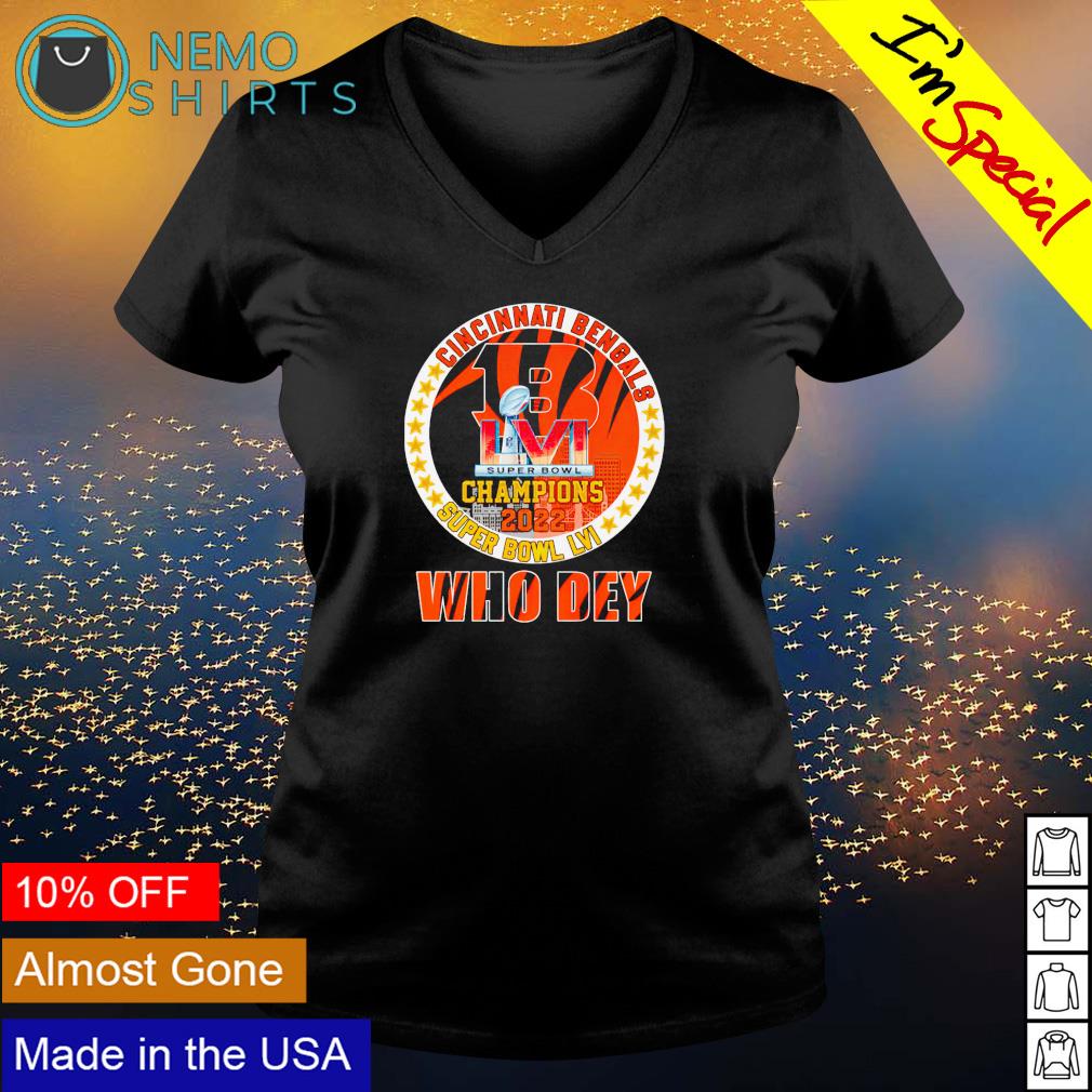 Official Cincinnati Bengals Super Bowl Champions 2022 Who Dey shirt,  hoodie, sweater, long sleeve and tank top