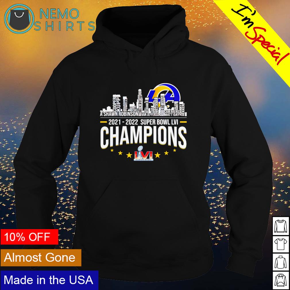 Los Angeles Rams 2021 2022 super bowl LVI champions shirt, hoodie, sweater  and v-neck t-shirt