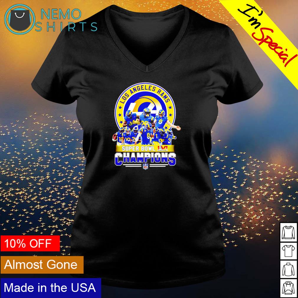 Women's Junk Food Gold Los Angeles Rams Champions Crop Top T-Shirt