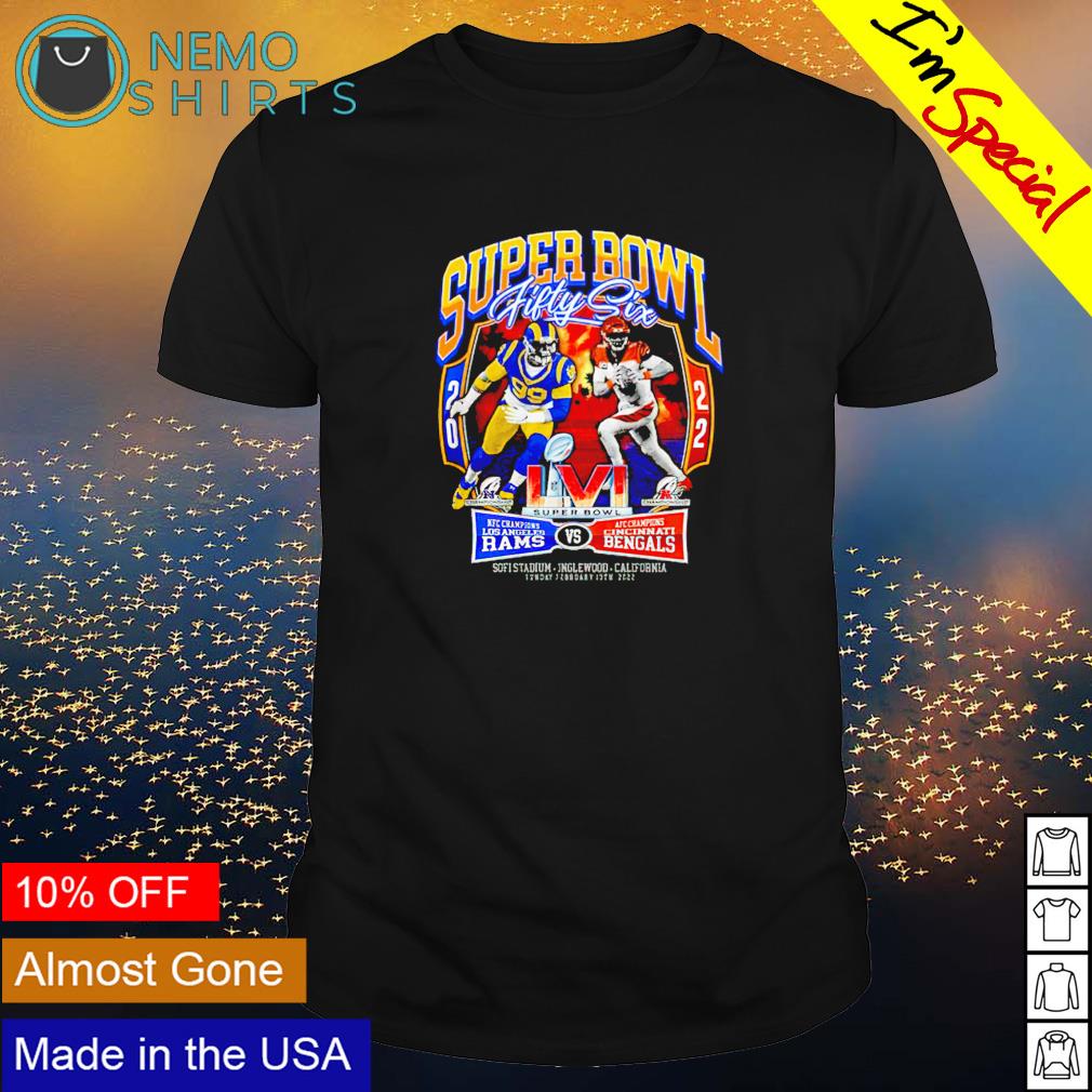 Los Angeles Rams vs Cincinnati Bengals Super Bowl 2022 fifty six shirt,  hoodie, sweater and v-neck t-shirt